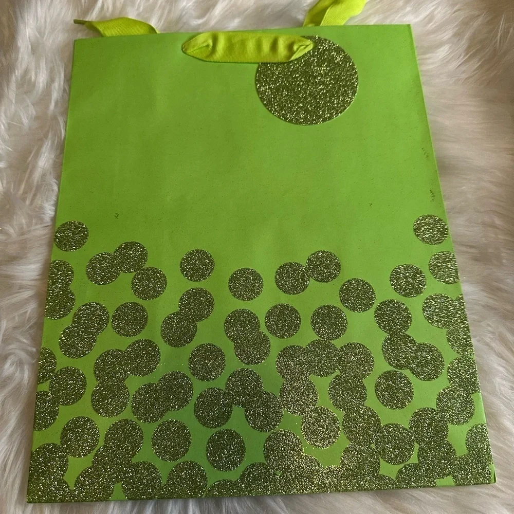 🩵5/$8 Green Glitter gift Bag